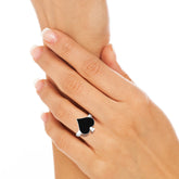 black onyx bezel-set ring